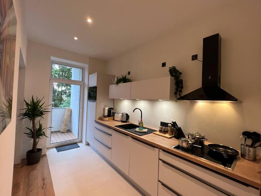 Soul-Apartment Balkon Privatparkplatz 2 Boxspringbetten 55Zoll Tv Wlan Leipzig Exterior foto