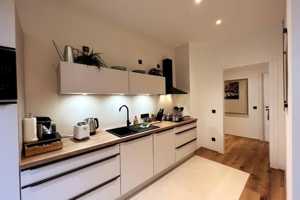 Soul-Apartment Balkon Privatparkplatz 2 Boxspringbetten 55Zoll Tv Wlan Leipzig Exterior foto